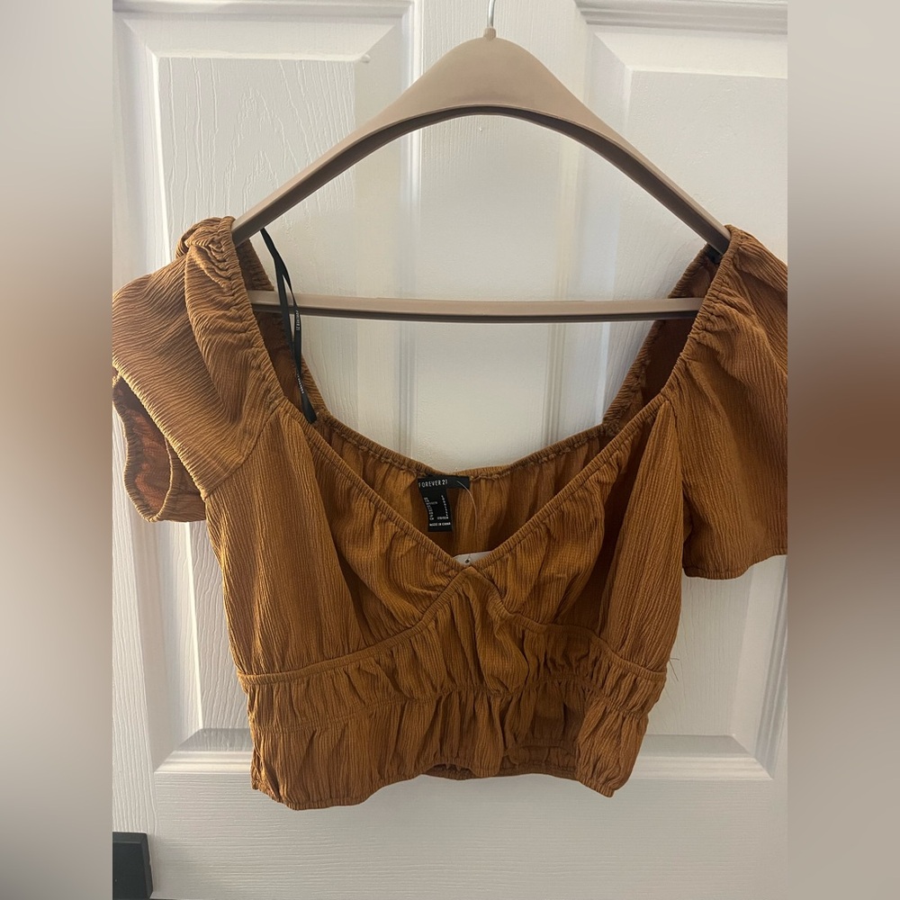 Forever 21 Women's Tan Blouse